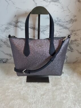 Kate Spade Sparkling Dusk Navy Glimmer Joeley Small Tote NWOT